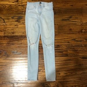 Light wash jeans